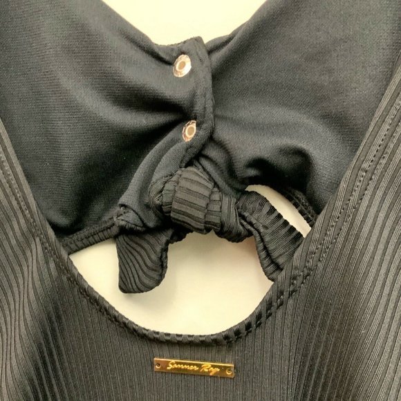 Sommer Ray Black One Piece High Leg Swimsuit - Picture 10 of 11